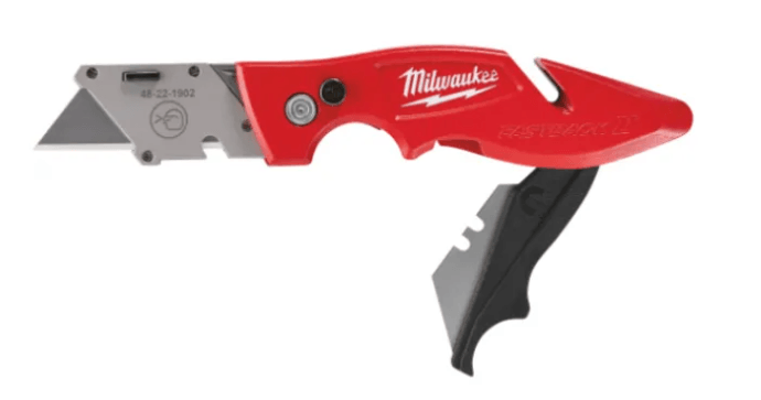 סכין אולר מתקפלת + אחסון להבים Milwaukee 4932471358 FASTBACK