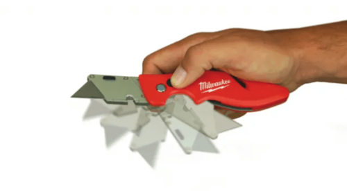 סכין אולר מתקפלת + אחסון להבים Milwaukee 4932471358 FASTBACK