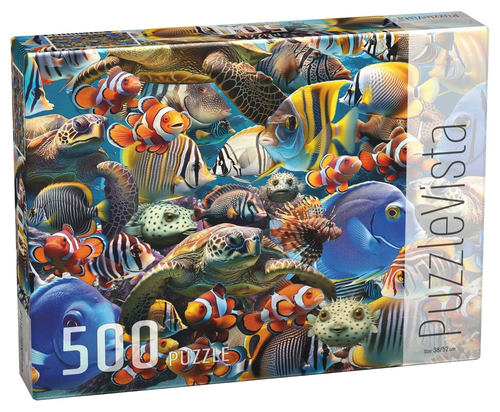 פאזל 500 חלקים - עולם תת ימי