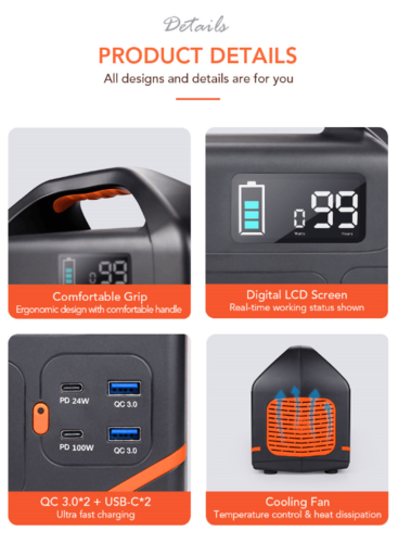 תחנת כוח ניידת DW501 150000MAH/600W