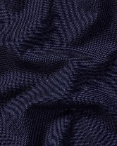חולצה אפורה גזרת קלאסיק פיט - Ink Blue Button-Down Stretch Washed Oxford Classic Fit Shirt