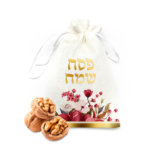 שקית יוטה פרחונית דגם