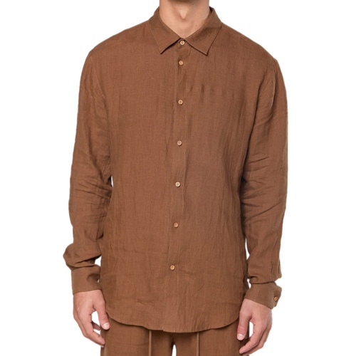 חולצה מכופתרת פשתןAINKER מידות S-XXL לגברים