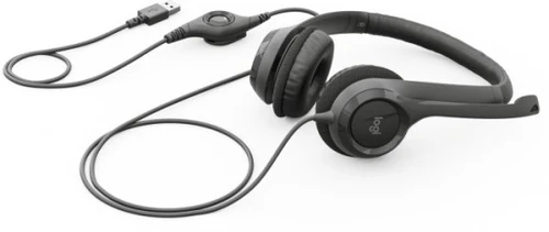 אוזניות למחשב Logitech H390 USB שחור