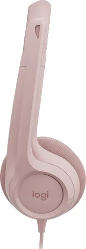 אוזניות למחשב Logitech H390 USB ורוד