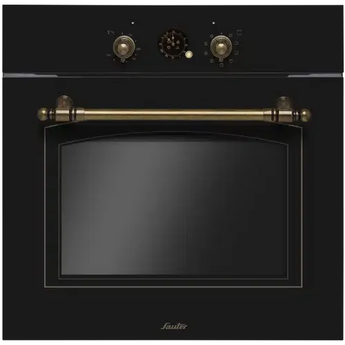 תנור בנוי רטרו SAUTER דגם RUSTIC-4020B שחור סאוטר