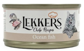 מעדן לקרס לחתולים דגי ים בג'לי 85 גרם - Lekkers chefs recipes Wet food for Cats