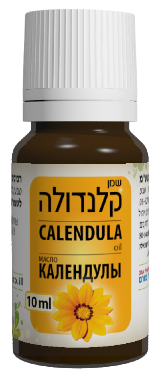 שמן קלנדולה מכיל 10 מ"ל טבעי ללא בישום&nbsp;