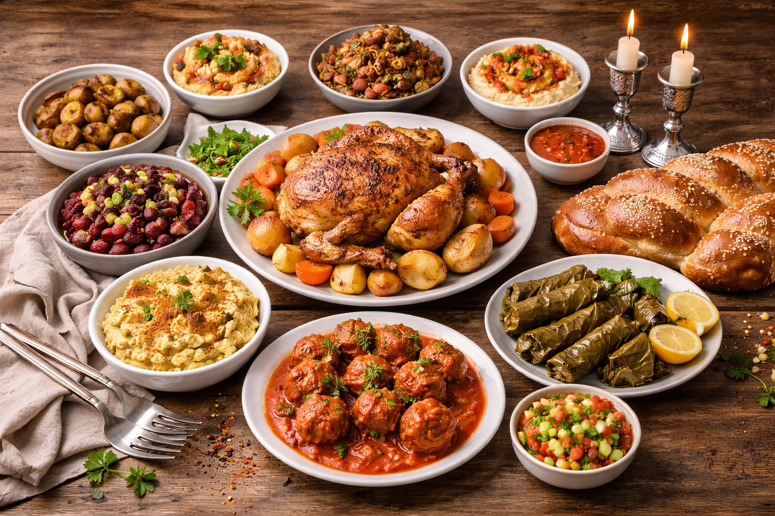 מה להזמין לשולחן שבת – תפריט מושלם בלי לבשל