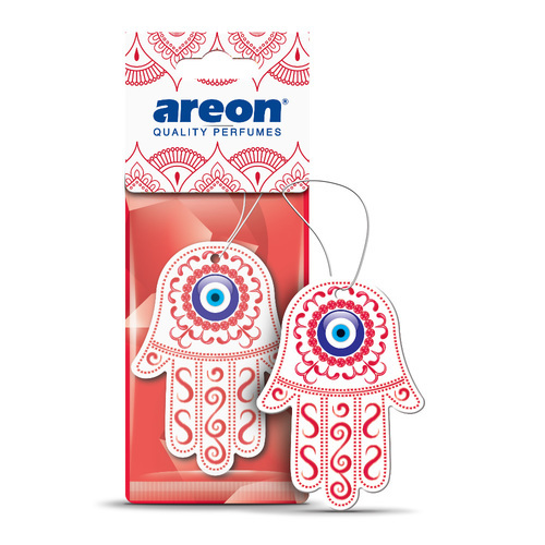 עץ ריח לרכב חמסה אדום AREON HAMSA