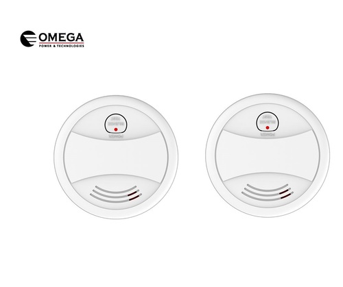 זוג גלאי עשן שליטה מלאה מהנייד OMEGA OM-433-WIFI WIFI