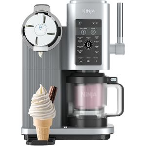 ‏מכונת גלידה Ninja NC701 Creami Spoon and Spin נינג