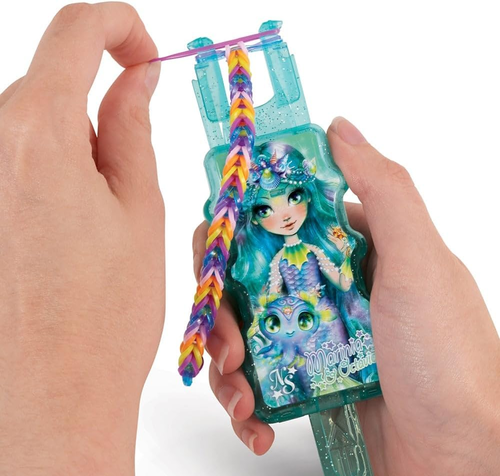 ערכת יצירת צמידי חברות גדולה Rainbow Loom עם למעלה מ 3200 גומיות ו 122 חרוזים ותליונים