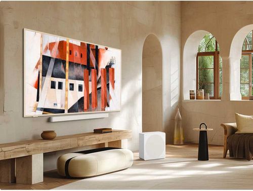 טלוויזיה חכמה “75 TCL טי.סי.אל 75A300 PRO QLED B&O SoundBar & Sub לבנה