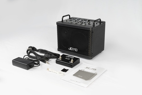 מגבר גיטרה דיגיטלי JOYO DC-15S - מגבר נטען 15 וואט עם 9 מודלי אמפ, בלוטות', לופר ומכונת תופים לחזרות והופעות