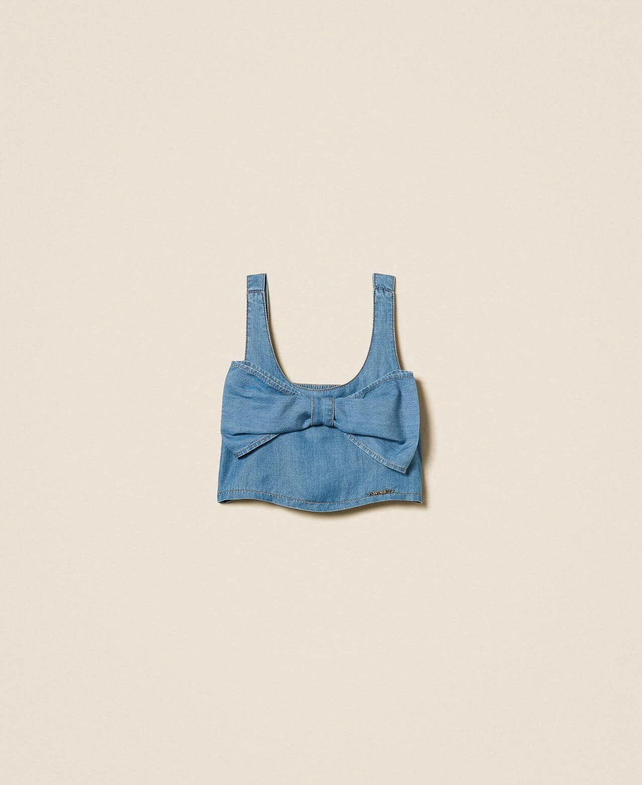 Cropped top with maxi bow
