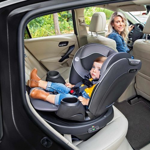 כיסא בטיחות מסתובב משולב בוסטר-Revolve 360- צבע אפור Evenflo