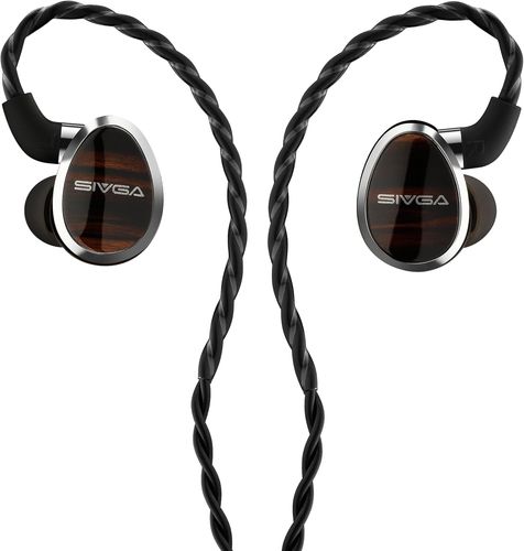 אוזניות HiFi קוויות עם רמקול שטוח של SIVGA NIGHTINGALE, אוזניות ניטור אוזן