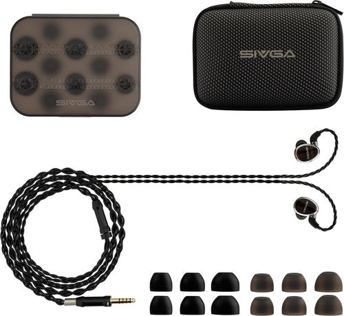 אוזניות HiFi קוויות עם רמקול שטוח של SIVGA NIGHTINGALE, אוזניות ניטור אוזן