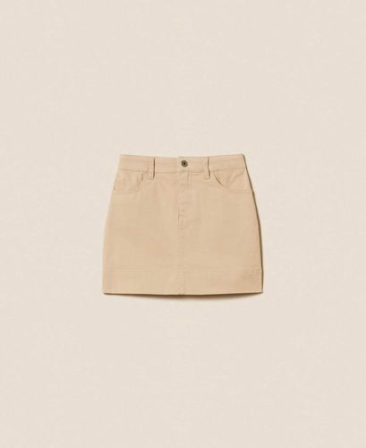 Bull denim miniskirt
