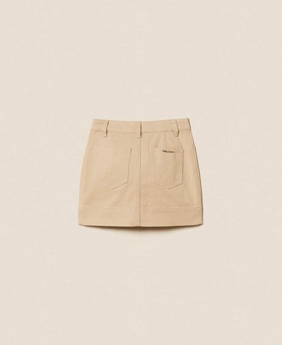 Bull denim miniskirt