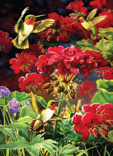 Cobble Hill – Ruby Geraniums (1000 חלקים)