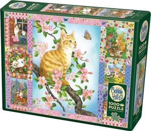 Cobble Hill - Blossoms and Kittens Quilt (1000 חלקים)