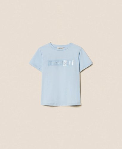 Regular T-shirt with glossy print