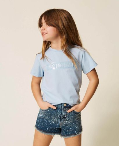 Regular T-shirt with glossy print