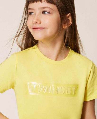 Regular T-shirt with glossy print