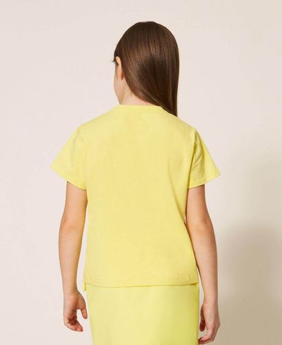 Regular T-shirt with glossy print