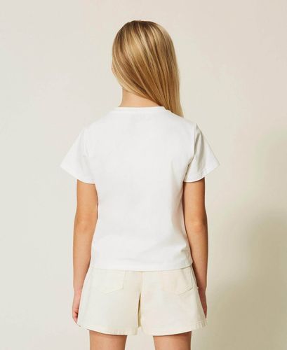 Regular fit T-shirt with embroidery