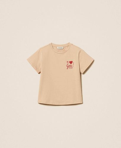 Regular fit T-shirt with embroidery