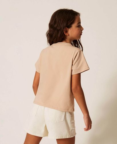 Regular fit T-shirt with embroidery