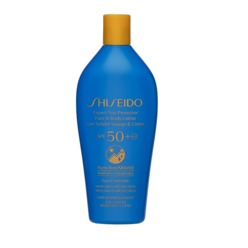 Shiseido Expert Sun Protector Face & Body Lotion SPF50+ 300ML שיסיידו תחליב הגנה לפנים ולגוף