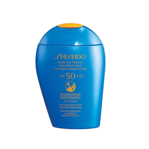 Shiseido Expert Sun Protector SPF50+ 150ML שיסיידו תחליב הגנה לפנים ולגוף עם מסנן קרינה