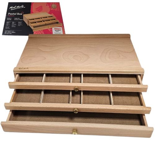 קופסת אחסון לצבעים ופסטלים Mont Marte Pastel Box