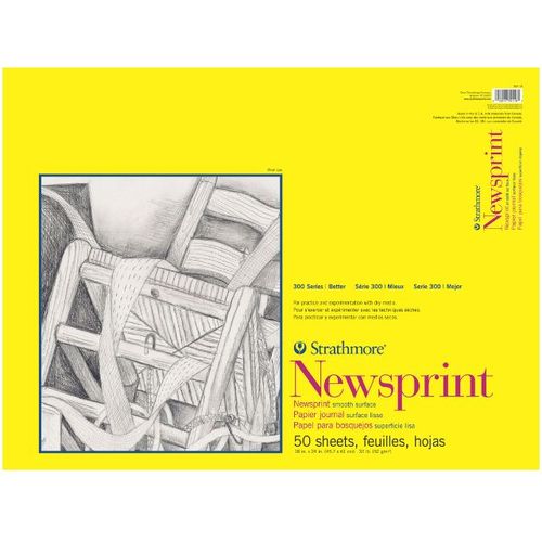 בלוק סקיצות 52 גר 50 דף Newsprint Strathmore A4