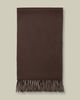 צעיף יוקרתי קשמיר -Chocolate Brown Cashmere Scarf