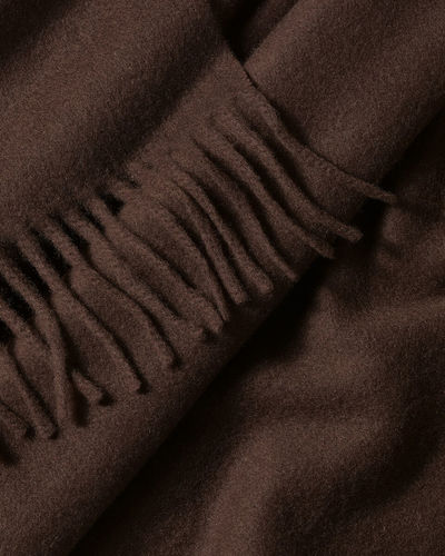צעיף יוקרתי קשמיר -Chocolate Brown Cashmere Scarf