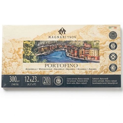 בלוק אקוורל ואקריליק 12/23 300 גר MAGNANI PORTOFINO