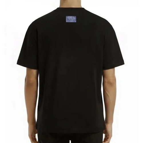 חולצה BALR מידות XS-XXL לגברים בגוון שחור עם הדפס A