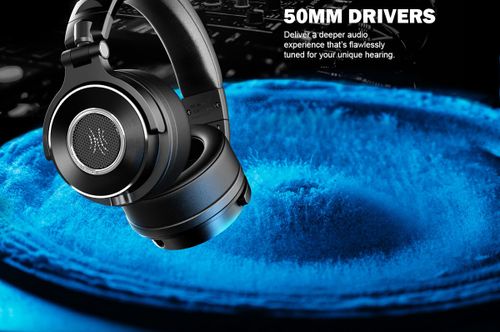 אוזניות OneOdio Monitor 60 מקצועיות בצבע כחול עם דרייברים 50 מ