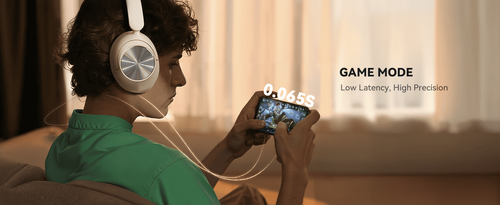 אוזניות OneOdio Focus A6 Over-ear אלחוטיות בצבע שחור עם ANC היברידי 48dB, דרייבר 40 מילימטר ותמיכה ב-LDAC לאיכות Hi-Res Audio