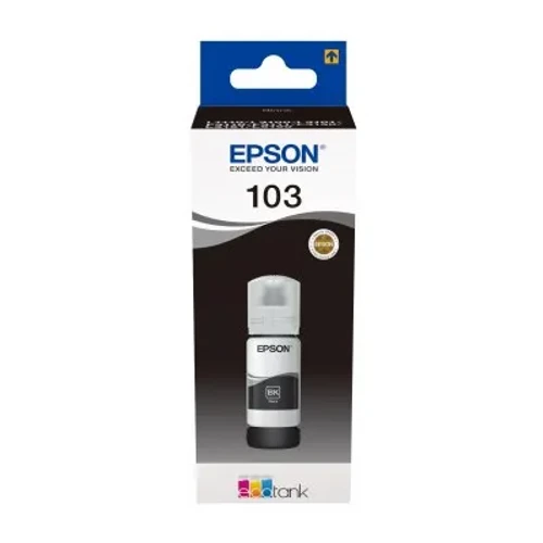 בקבוקון מילוי שחור מקורי Epson 103 C13T00S14A אפסון (65 מ
