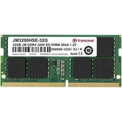 זכרון למחשב נייד DDR4 3200 Unbuffered SO-DIMM 32GB