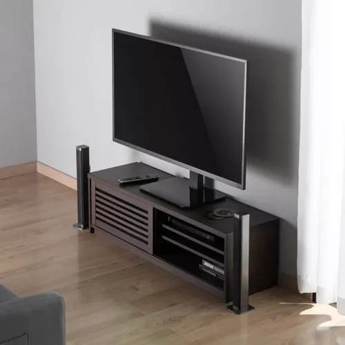 מעמד רגלית אוניברסלי למסכים 32″ עד 70″ עם בסיס זכוכית STA-6