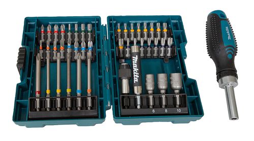  מארז ביטים 43 חלקים ומברג ראצ'ט MAKITA