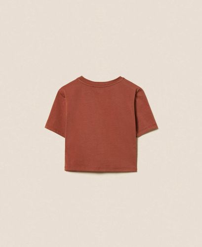 Crossover T-shirt with logo