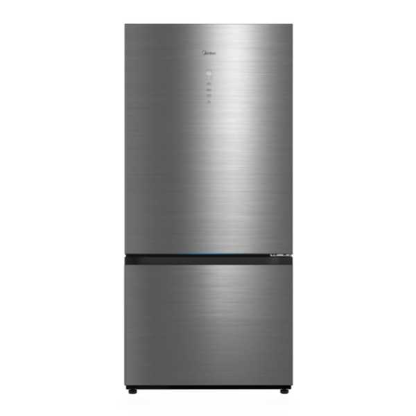 מקרר מקפיא תחתון Midea דגם HD-884RWEN נירוסטה מידאה